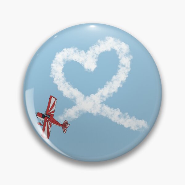 Item preview, Super Decathlon Heart Loop Stunt Plane Aviation Design  designed and sold by skye-studio.