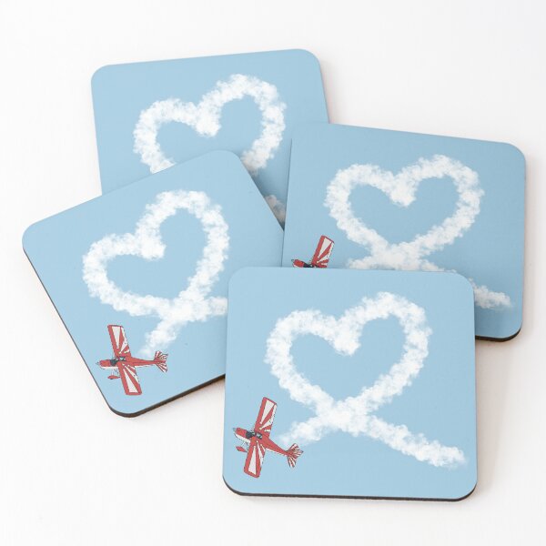 Item preview, Super Decathlon Heart Loop Stunt Plane Aviation Design  designed and sold by skye-studio.