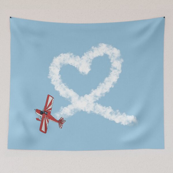 Item preview, Super Decathlon Heart Loop Stunt Plane Aviation Design  designed and sold by skye-studio.