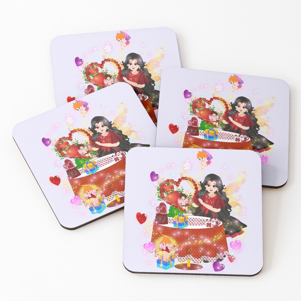 Item preview, Coasters (Set of 4) designed and sold by FairyBookClub.