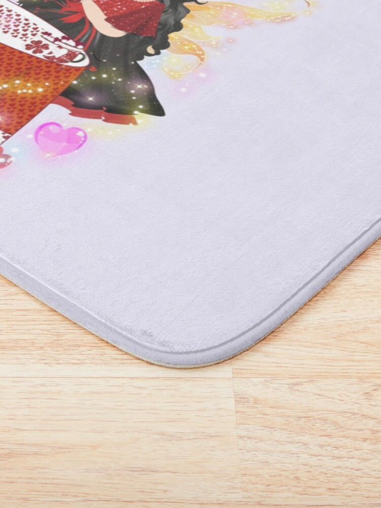 Thumbnail 3 of 6, Bath Mat, Hallie's Valentine Shop~Decorating For Valentine's Day designed and sold by FairyBookClub.
