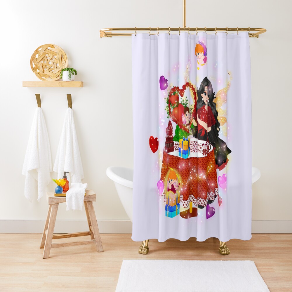 Item preview, Shower Curtain designed and sold by FairyBookClub.