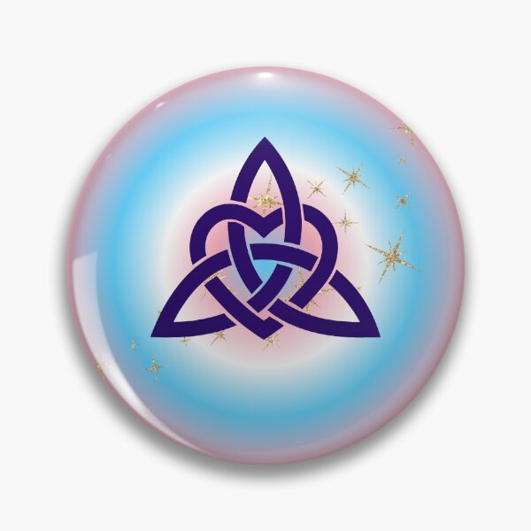 Item preview, Triquetra on Transgender flag background designed and sold by DeaHeidiDesigns.