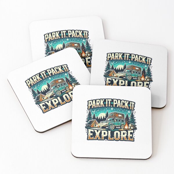 Item preview, Park It, Pack It, Explore Camping Adventure Design designed and sold by Designeerguy.