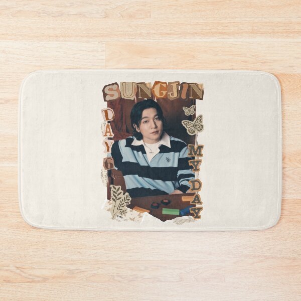 Item preview, DAY6 Sungjin Members Retro Scrapbook Brown Collage Design designed and sold by HELL0WBELLO.