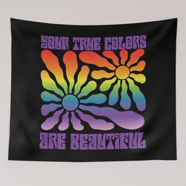 Item preview, Your True Colors are Beautiful - Abstract Flower - Version 2 designed and sold by FaeryNuff.