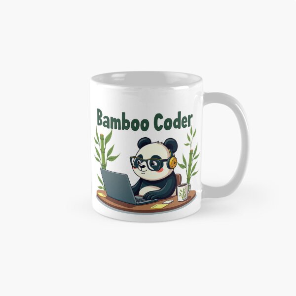 Item preview, Cute Bamboo Coder Panda designed and sold by Bulwshop.