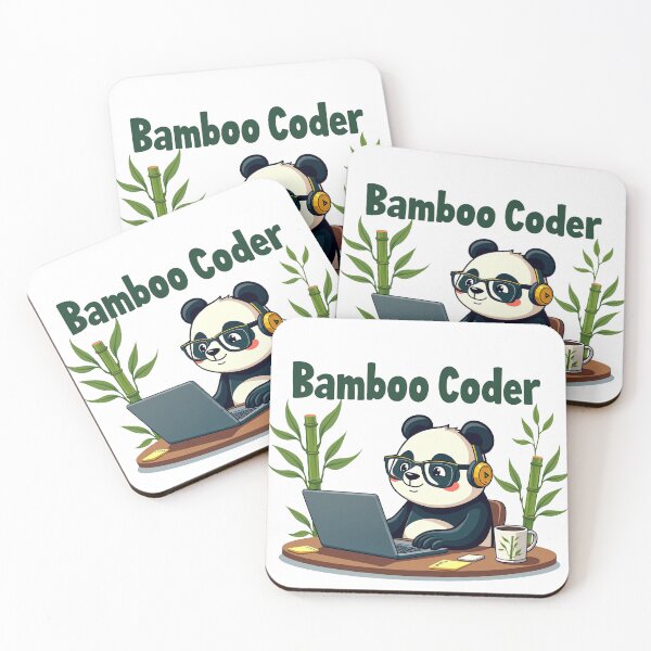 Item preview, Cute Bamboo Coder Panda designed and sold by Bulwshop.