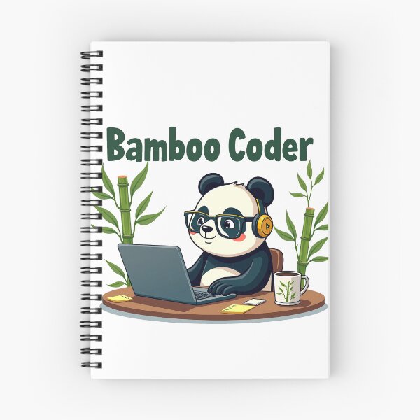 Item preview, Cute Bamboo Coder Panda designed and sold by Bulwshop.