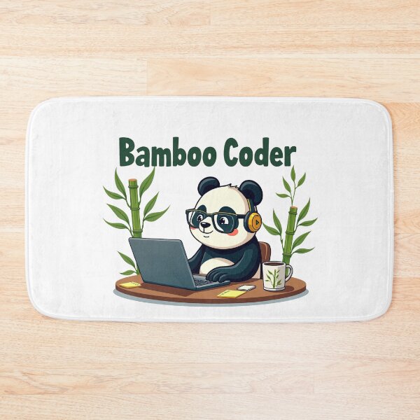 Item preview, Cute Bamboo Coder Panda designed and sold by Bulwshop.