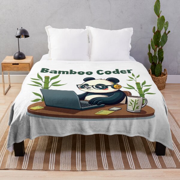 Item preview, Cute Bamboo Coder Panda designed and sold by Bulwshop.