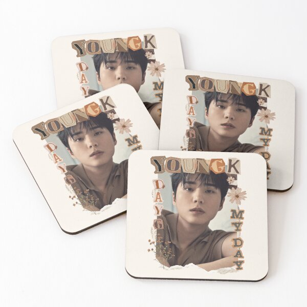 Item preview, DAY6 Young K Members Retro Scrapbook Brown Collage Design designed and sold by HELL0WBELLO.