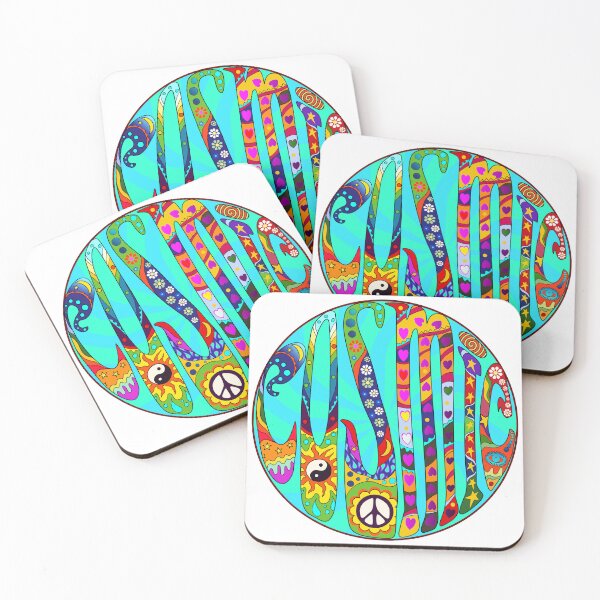 Item preview, Cosmic (turquoise background) designed and sold by ElderIslesPress.