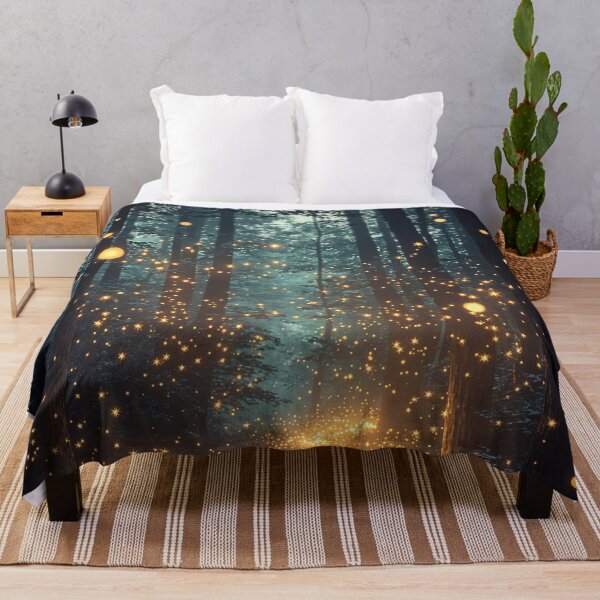 Item preview, Enchanted Forest of Fireflies designed and sold by oanaunciuleanu.