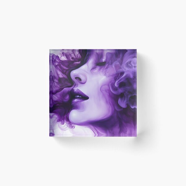 Aperçu de l'œuvre Belle femme. Dessin à l'encre d'alcool violette. créée et vendue par EL-Lebedenko.
