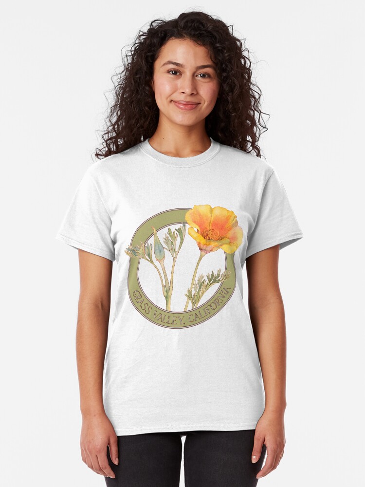 Alternate view of Grass Valley Poppy Classic T-Shirt