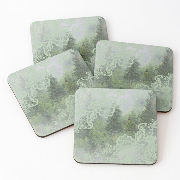 Item preview, Misty Forest with Overlaid Green "Lace"  designed and sold by CountyKent.