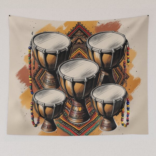 Item preview, Sacred Vibrations: African Spirituality and Rhythm | Drums designed and sold by 'VARI'.