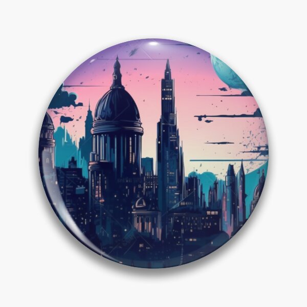 Item preview, Starlit Skyscrapers: A Cityscape Drenched in Moonlight designed and sold by ZGigerBarker.