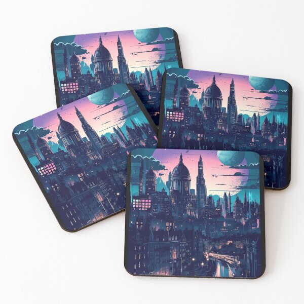 Item preview, Starlit Skyscrapers: A Cityscape Drenched in Moonlight designed and sold by ZGigerBarker.