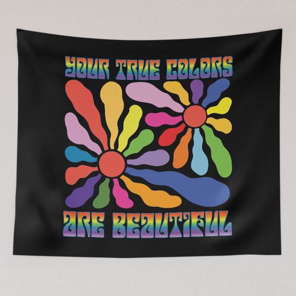 Item preview, Your True Colors are Beautiful - Abstract Flower - Version 2-2 designed and sold by FaeryNuff.