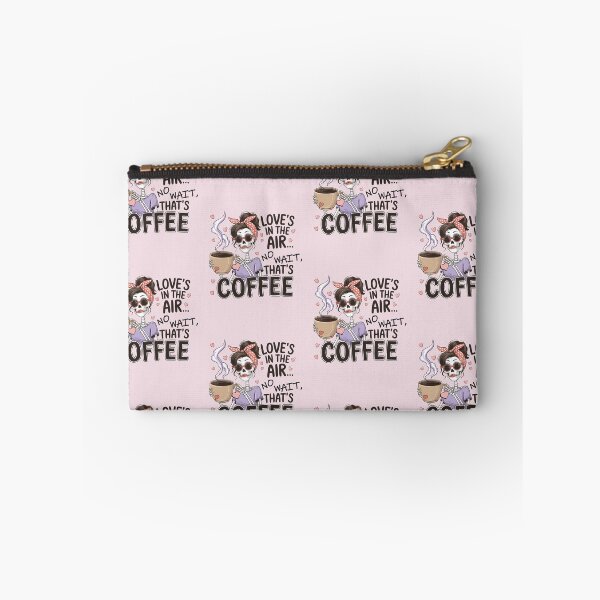 Item preview, Funny Love's In The Air No Wait, That's Coffee Skeleton Valentines Day designed and sold by Cute & Sassy Custom Gifting Boutiques.