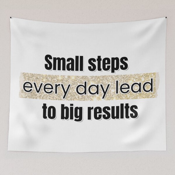 Item preview, Small Steps Every Day - Motivational Quote Design designed and sold by StickersOfficiel.