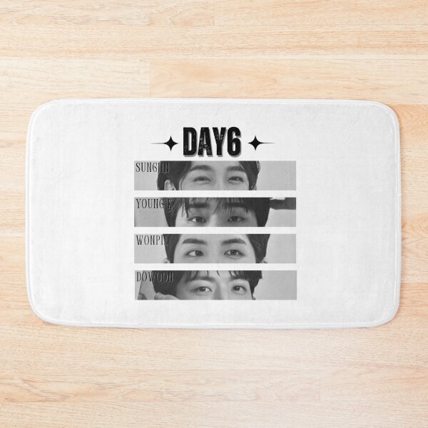 Item preview, DAY6 Group Eye Members Retro Scrapbook Black And White Collage Design designed and sold by HELL0WBELLO.