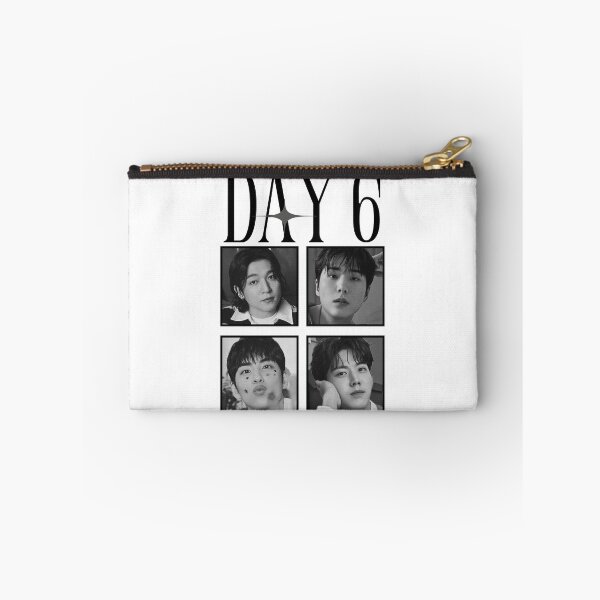 Item preview, DAY6 Group Members Retro Scrapbook Black And White Collage Design designed and sold by HELL0WBELLO.