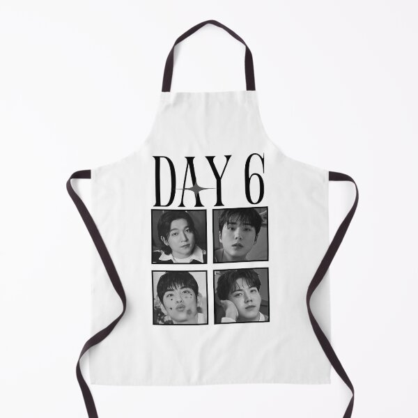 Item preview, DAY6 Group Members Retro Scrapbook Black And White Collage Design designed and sold by HELL0WBELLO.