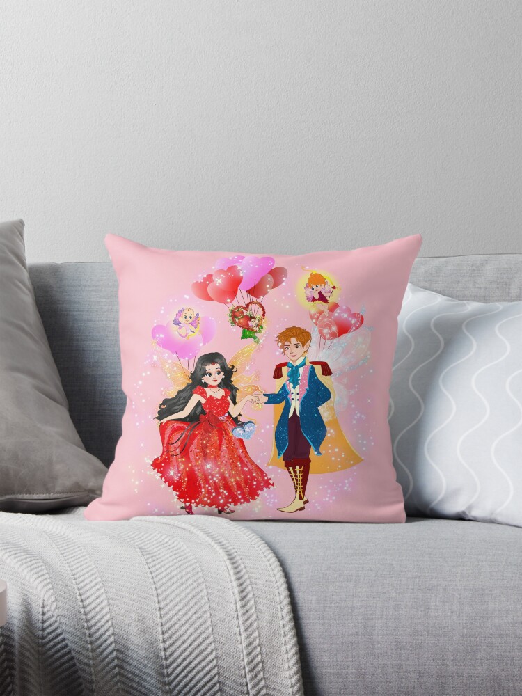 Thumbnail 1 of 4, Pillow, Hallie's Valentine Shop~True Love designed and sold by FairyBookClub.