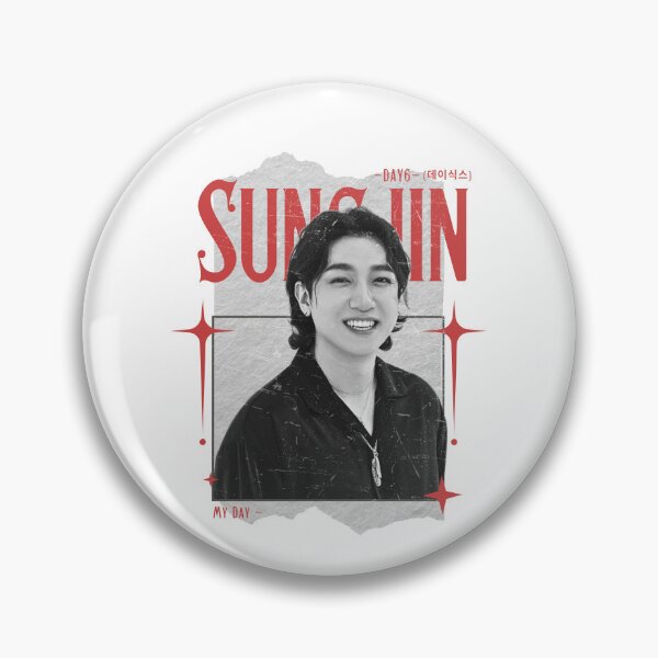 Artikelvorschau, DAY6 Sungjin Mitglieder Retro Scrapbook Schwarz und Rot Collage Design entworfen und verkauft von HELL0WBELLO.