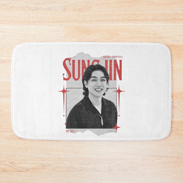 Item preview, DAY6 Sungjin Members Retro Scrapbook Black and Red Collage Design designed and sold by HELL0WBELLO.
