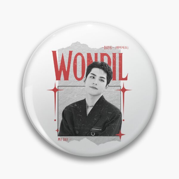 Item preview, DAY6 Wonpil Members Retro Scrapbook Black and Red Collage Design designed and sold by HELL0WBELLO.