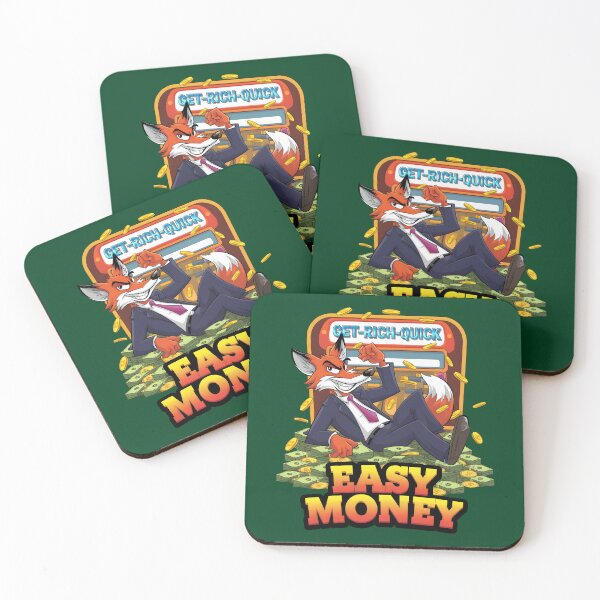 Item preview, Easy Money Get-Rich-Quick Slot machine Fox Design designed and sold by Stylish Grapefruit Familia.