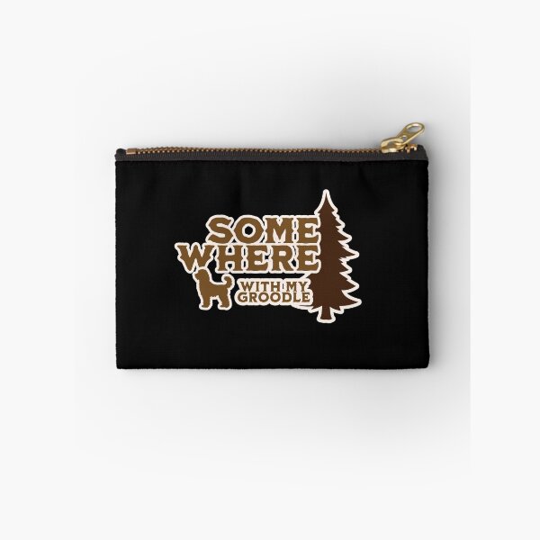 Item preview, Somewhere With My Groodle Vintage Hiking Camping Gift designed and sold by Guarddogdrive.