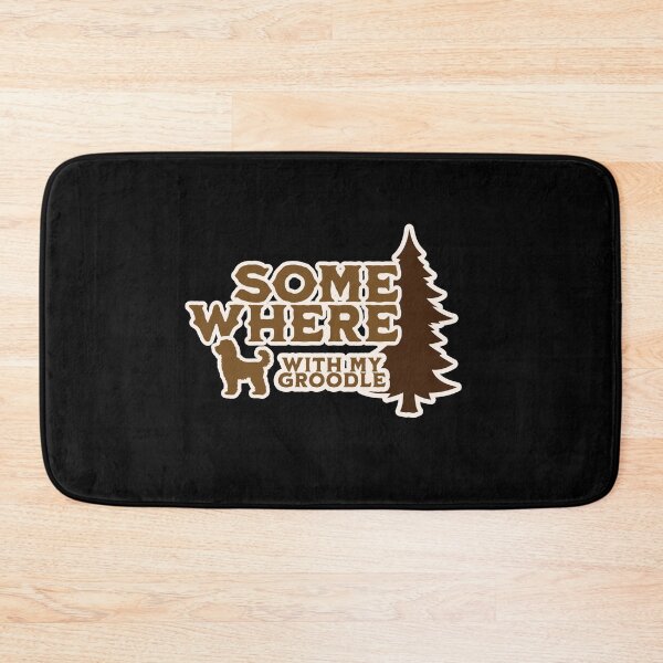 Item preview, Somewhere With My Groodle Vintage Hiking Camping Gift designed and sold by Guarddogdrive.