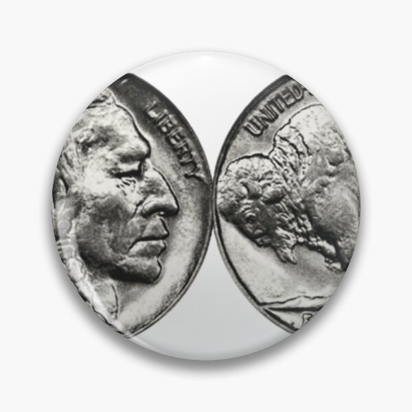 Item preview, 1937 3-leg Buffalo Nickel Coin designed and sold by The Wonky Doodler.