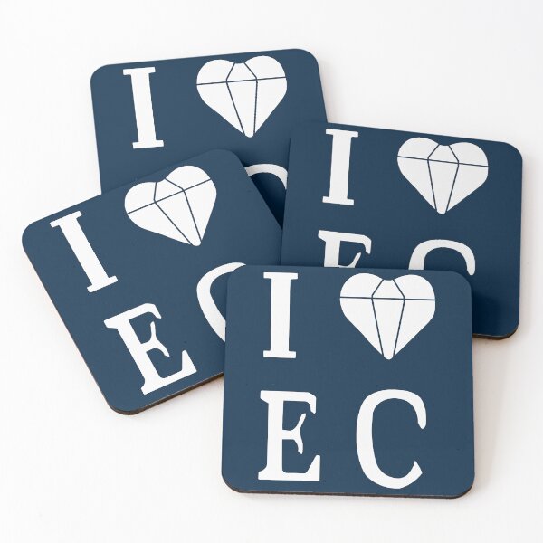 Item preview, I Heart EC Postcard Sticker designed and sold by MxMaxNicNax.