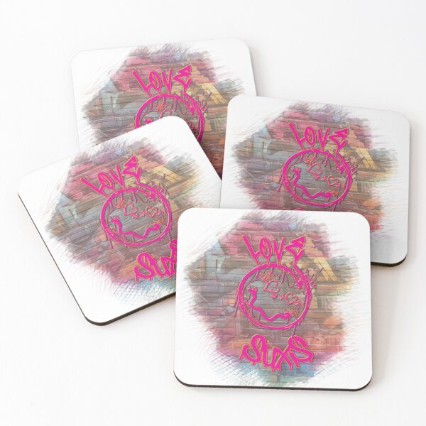 Item preview, Love Sucks Graffiti Design designed and sold by fuzzydragons.