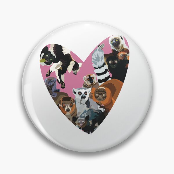 Item preview, Lemur Loveheart  designed and sold by PrettylittlepastelUk.