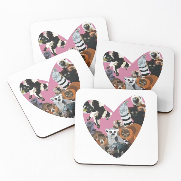 Item preview, Lemur Loveheart  designed and sold by PrettylittlepastelUk.