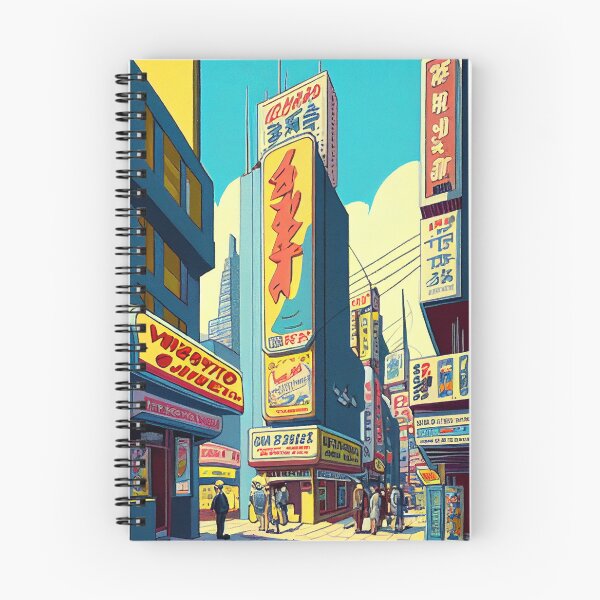 Item preview, The Neon Bazaar: A Futuristic Cityscape Alive with Motion designed and sold by ZGigerBarker.