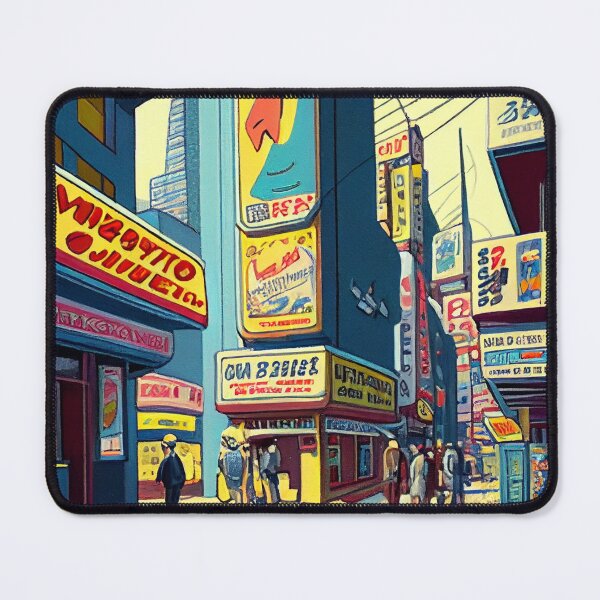 Item preview, The Neon Bazaar: A Futuristic Cityscape Alive with Motion designed and sold by ZGigerBarker.
