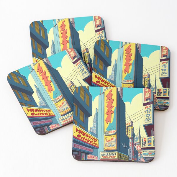 Item preview, The Neon Bazaar: A Futuristic Cityscape Alive with Motion designed and sold by ZGigerBarker.