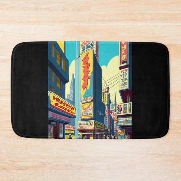 Item preview, The Neon Bazaar: A Futuristic Cityscape Alive with Motion designed and sold by ZGigerBarker.