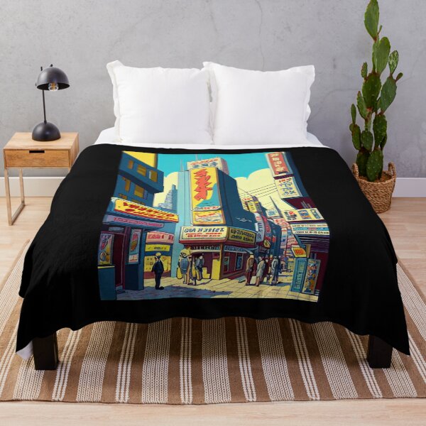 Item preview, The Neon Bazaar: A Futuristic Cityscape Alive with Motion designed and sold by ZGigerBarker.