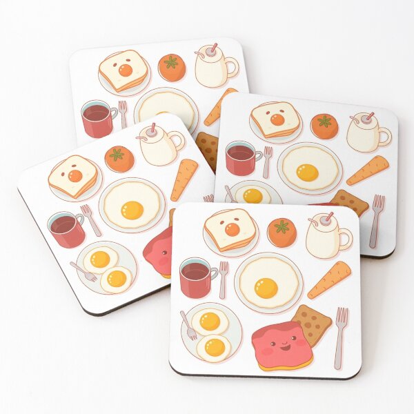 Item preview, Breakfast Food Characters Set Vector Illustration designed and sold by hjian8219.