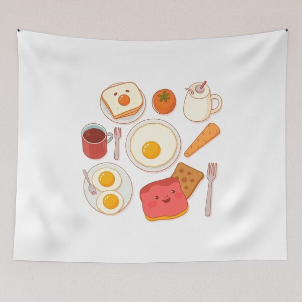 Item preview, Breakfast Food Characters Set Vector Illustration designed and sold by hjian8219.