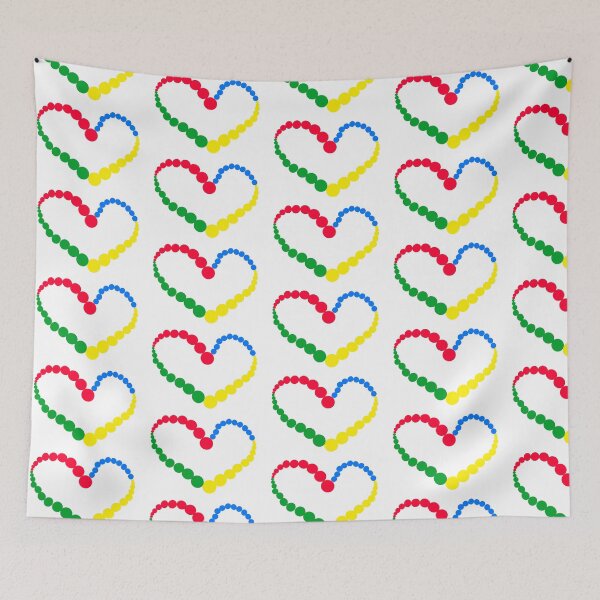 Item preview, Montessori Colored Knobless Cylinder Subtle Heart designed and sold by Pink Ribbon.